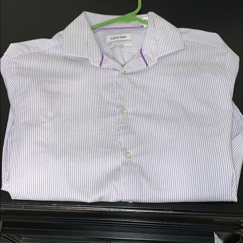 Calvin Klein slim fit stretch dress shirt